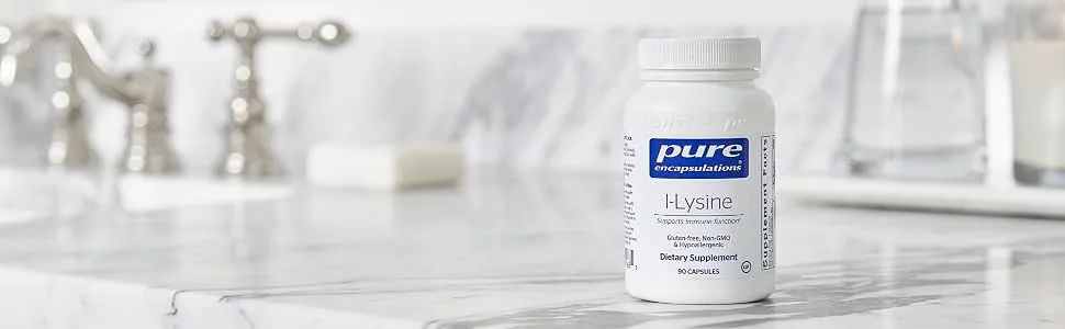 Pure Encapsulations L-Lysine | Amino Acid Supplement for Immune Support and Gum Health* | 90 Capsules - L-Lysine