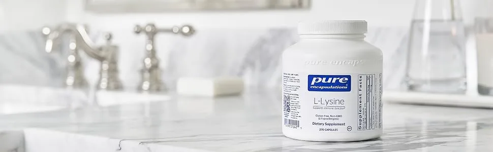 Pure Encapsulations L-Lysine | Amino Acid Supplement for Immune Support and Gum Health* | 270 Capsules Standard Packaging - L-Lysine
