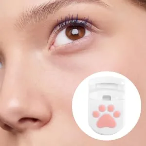 1 Set Anti-Skid Handle Eyelashories Eyelash Curler Makeup Eyelashories Eyelash Curling Kit Mini White Accessories - product information 5