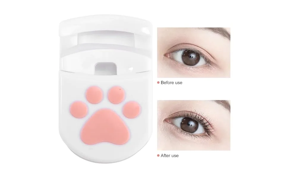 1 Set Anti-Skid Handle Eyelashories Eyelash Curler Makeup Eyelashories Eyelash Curling Kit Mini White Accessories - product information 7