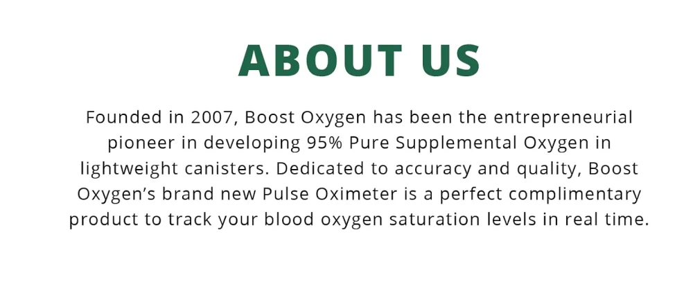 Boost Oxygen Deluxe Fingertip Pulse Oximeter Blood Oxygen Monitor | OLED Display | Measure SpO2 Effortlessly | with Plethysmograph and Perfusion Index - About