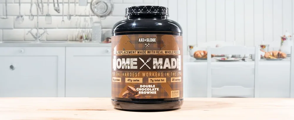 Axe & Sledge Supplements Home Made Whole-Foods-Based Meal Replacement Powder with Digestive Enzymes Protein Carbohydrates and Fats 25 servings (Peanut Butter Cookie) - Home Made Chocolate
