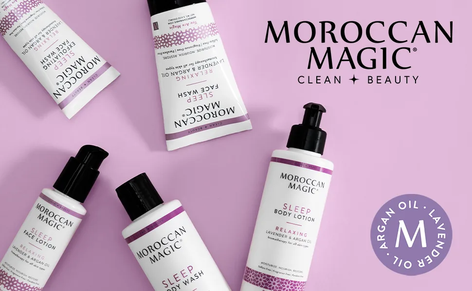 Moroccan Magic Sleep Exfoliating Face Wash | Clean Beauty | Sweet Lavender | Vegan | Cruelty-Free - sleep