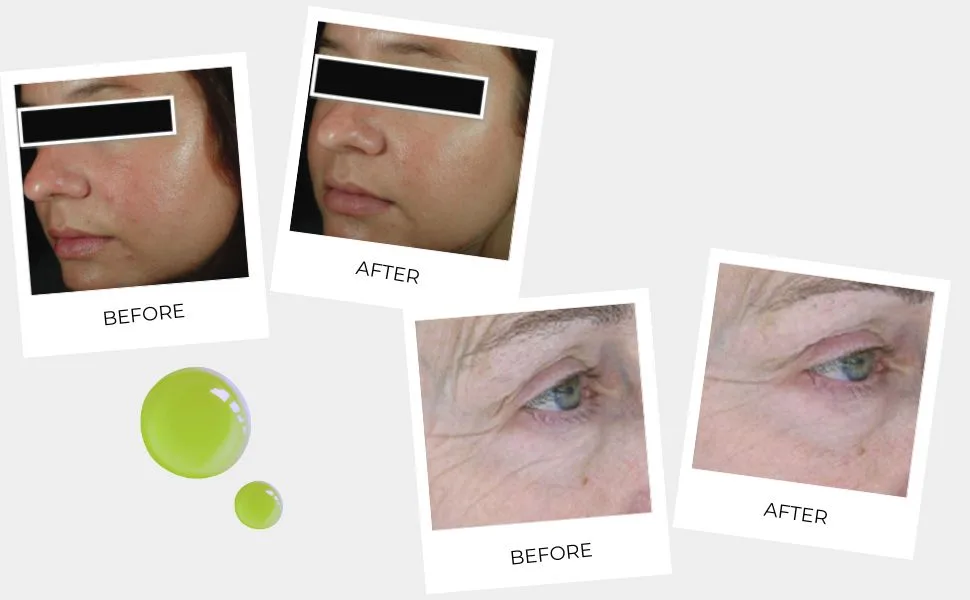 YUNASENCE OMNIO Green Cavi-R Retinolixir w/3% Bakuchiol Marula Vitamin C Chaga Mushroom. Anti Aging Antiwrinkle. - OMNIO RETINOLIXIR