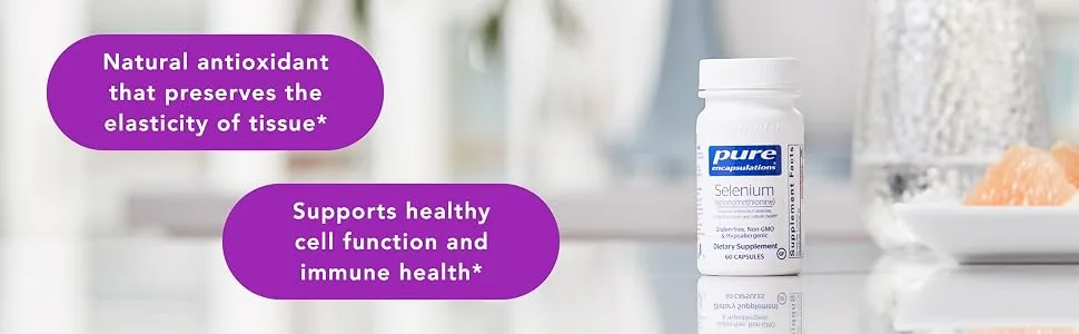 Pure Encapsulations - Selenium (Citrate) - Hypoallergenic Antioxidant Supplement for Immune System Support - 180 Capsules 180 Count (Pack of 1) Standard Packaging - Selenium (Selenomethionine)