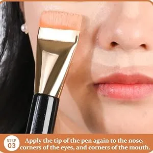 Foundation brushes extra flat foundation and concealer brush Premium Makeup Face Brush for Blending Cream Thin Foundation Brush Makeup Tool Face Foundation Flat Brush - foundation brush