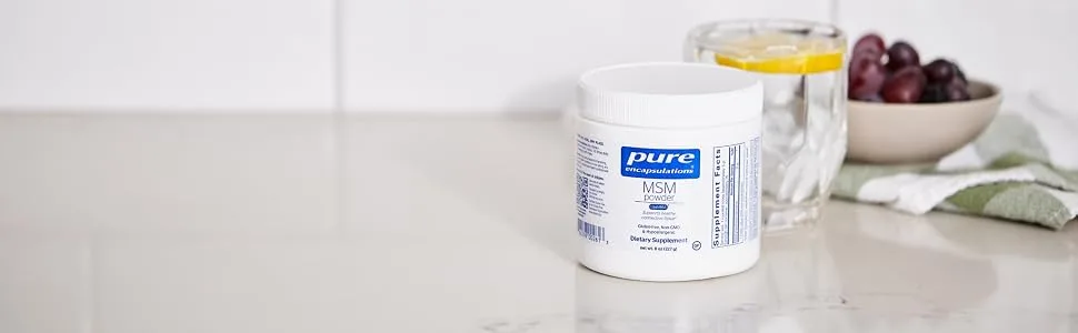 Pure Encapsulations - MSM Powder - Hypoallergenic Supplement Supports Joint, Immune, and Respiratory Health - 8 Ounces - MSM Powder