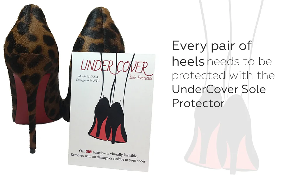 W4W Clear Sole Protector for Heels - Protect your Christian Louboutin - 3M Sticker 1 Pair (Two Pieces) - Louboutin Sole heel protector Christian guard clear shoe bottom red 3m protectors