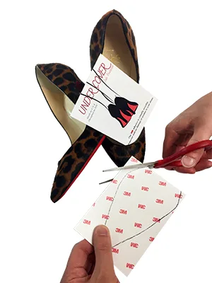 W4W Clear Sole Protector for Heels - Protect your Christian Louboutin - 3M Sticker 1 Pair (Two Pieces) - Louboutin Sole heel protector Christian guard clear shoe bottom red 3m protectors