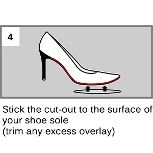 W4W Clear Sole Protector for Heels - Protect your Christian Louboutin - 3M Sticker 1 Pair (Two Pieces) - Louboutin Sole heel protector Christian guard clear shoe bottom red 3m protectors