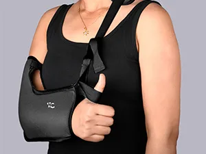 Wonder Care Arm Sling Breathable Fabric For Men and Women- Wrist Elbow and Rotator Cuff Torn With Adjustable Padded Arm Support Strap (Black) Black Medium - shoulder strap sling purses for women mats for exercise bags for women single strap backpack