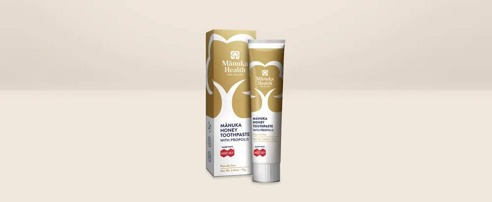 Manuka Health Manuka Honey Toothpaste with Propolis 2.64 oz (75g) - manuka toothpaste