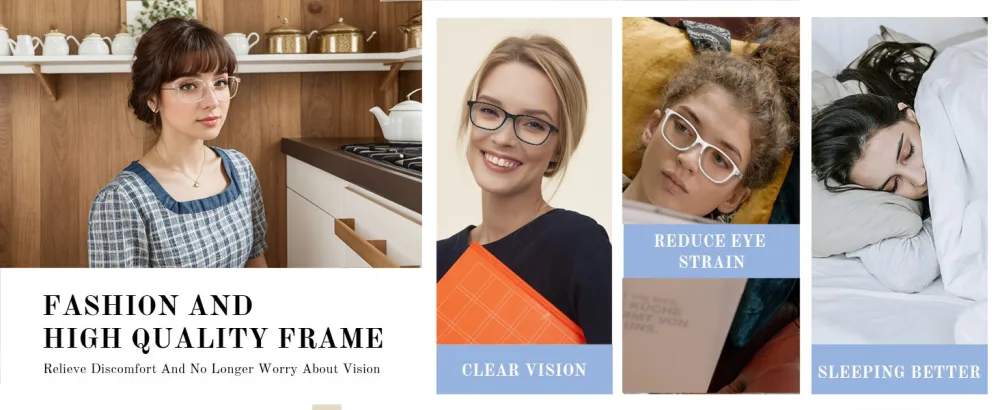 Reading Glasses for Women men Womens Magnifying Readers Glass Blue Light Blocking Eyeglasses Unbreakable Blue & Black 1.75 x - reading glasses