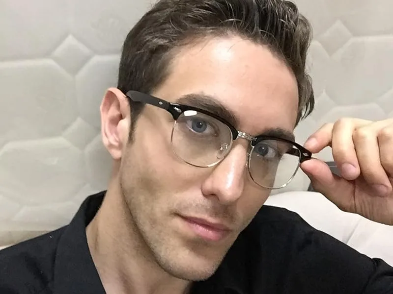 Cyxus Reading Glasses for Women Men Blue Light Blocking Glasses Bifocal Square Clear Lens Magnification Readers Eyewear Classic Black 1.0 x - reading glasses men