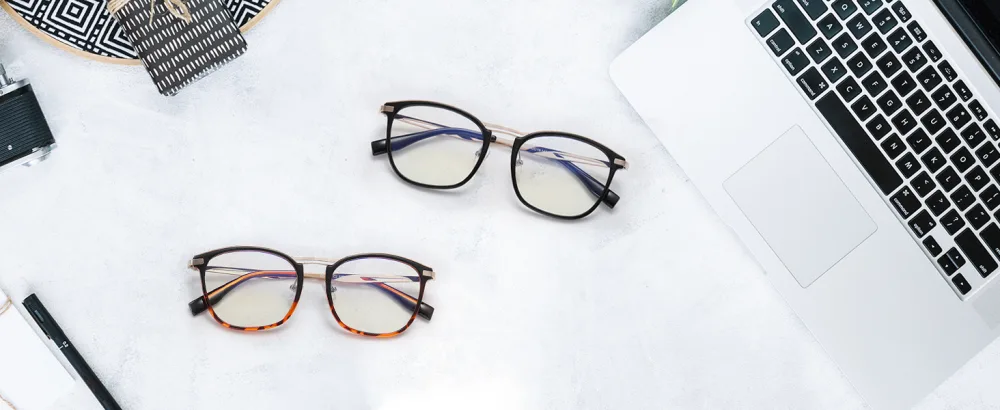 DUCO Blue Light Blocking Glasses For Men Blue Ray Glasses Oversized Computer Glasses Retro Square Fashion Eyeglasses 5223 Black - blue light blocking glasses