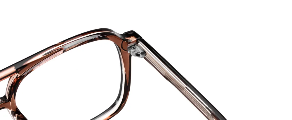 FEISEDY Aviator Blue Light Blocking Glasses Fake Nerd Clear Oversized Square Computer Glasses TR Frame B0158 Transparent Coffee Frame 53 Millimeters - Square Computer glasses