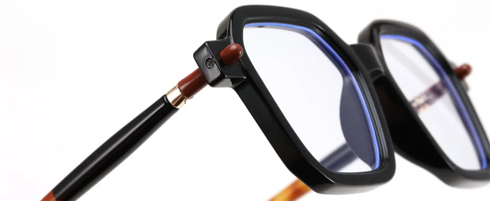 FEISEDY Square Non Prescription Clear Lens Glasses Frame for Women Men Blue Light Blocking Eyeglasses B0155 Black 50 Millimeters - feisedy glasses
