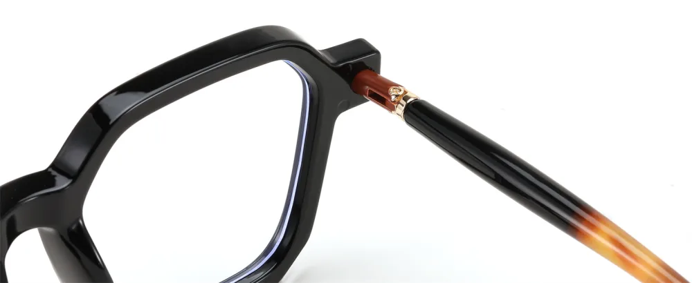 FEISEDY Square Non Prescription Clear Lens Glasses Frame for Women Men Blue Light Blocking Eyeglasses B0155 Black 50 Millimeters - Sturdy