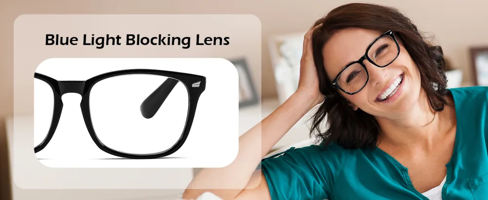 FEISEDY Vintage Reading Blue Light Blocking Glasses Women Men Reader Spring Hinge Glasses B2519 Clear 1.5 x - Blue Light Blocking Lens