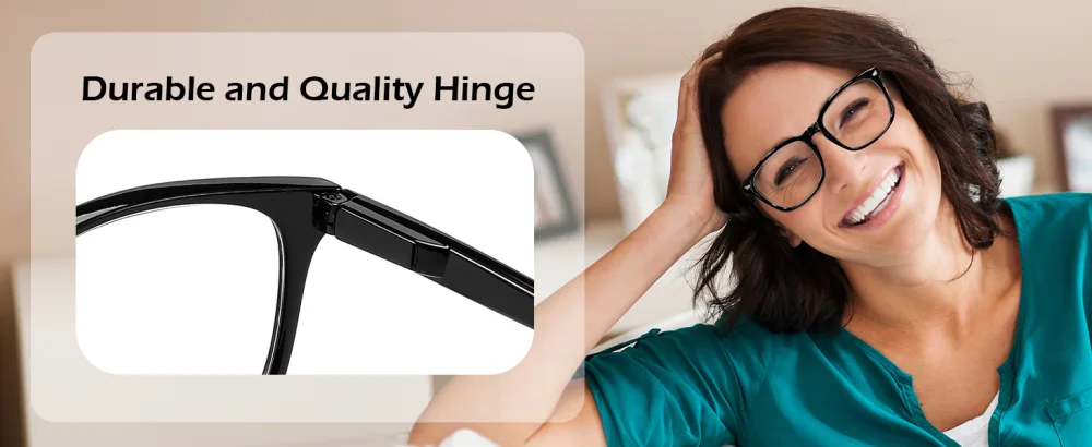 FEISEDY Vintage Reading Blue Light Blocking Glasses Women Men Reader Spring Hinge Glasses B2519 Clear 1.5 x - Durable and Quality Hinge