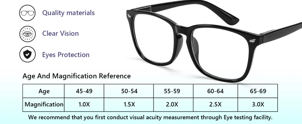 FEISEDY Vintage Reading Blue Light Blocking Glasses Women Men Reader Spring Hinge Glasses B2519 Clear 1.5 x - glasses women men