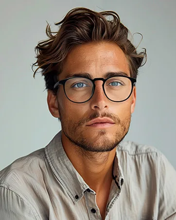 Blue Light Glasses For Woman/Men Blue Light Blocking Glasses Retro Round Anti Eyestrain Computer Glasses L31blacktou clear - blue light glasses for woman