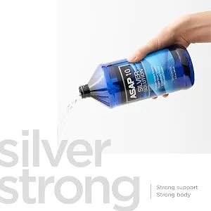 American Biotech Labs - ASAP 10 Silver Solution - Immune System Support 10 Ppm Colloidal Silver Liquid Silver Solution Daily Immune Support Supplement with Silversol Technology - 8fl Oz - asap