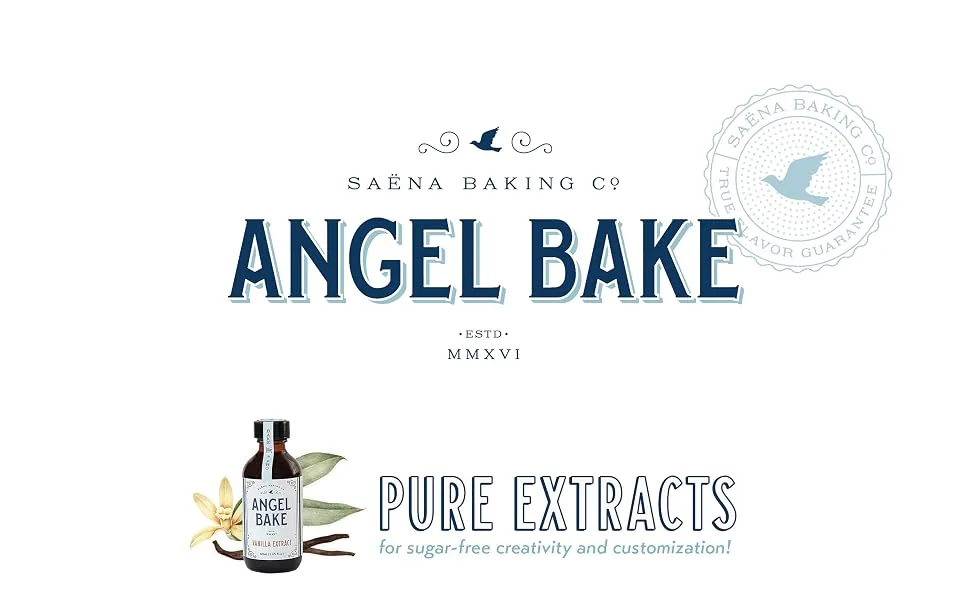 Pure Bulgarian Rose Extract for Baking and Mixology. Keto Friendly, Vegan, Gluten Free (Rose, 2 Oz) Rose 2 Oz - Saena Baking Co Amazon Banner