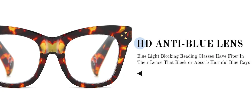 Cat-eye Reading Glasses for Women Blue Light Blcoking Glasses Magnifying Glasses Computer Readers Black & Tortoise 2.0 x - reading glasses