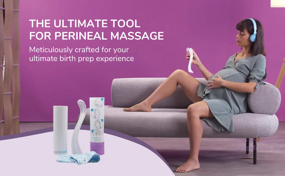 Perimom Perineal Massage kit (Perimom Perineal Massage Oil 120ml) - perimom perineal massage tool banner amazon