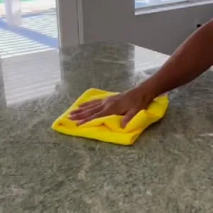 Stone Pro Crystal Clean - Surface Cleaner & Sealer Concentrate 128 oz Gallon Concentrate Gallons - Hand Wiping Countertop
