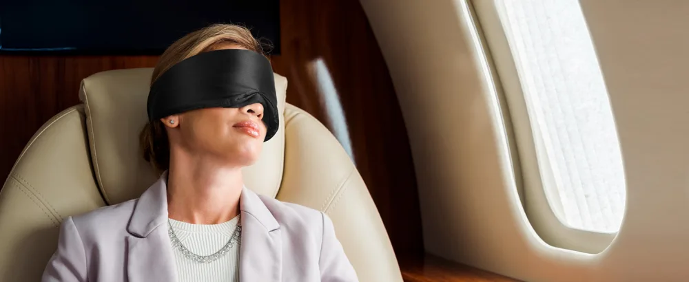 Sleep Mask Soft Breathable Fabric Blackout Full Size Large Eye Mask for Sleeping Blockout Eye Mask for All Night Sleep - sleep mask
