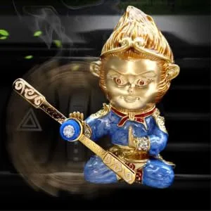 Mikinona Aromatherapy Car Decoration Perfume Car Ornaments Air Conditioner To Rotate Monkey King - product information 1