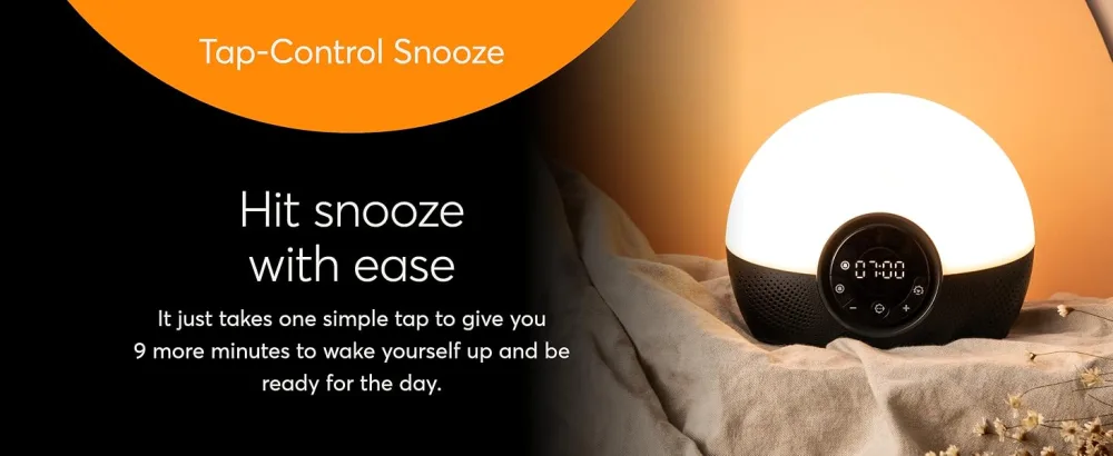 Lumie Bodyclock Glow 150 - Alarm Clock Simulates Sunrise & Sunset - Bedside Lamp with Customizable Light Duration - Wake-Up Light Night Light & Reading Light - with Warm LEDs - product information 6