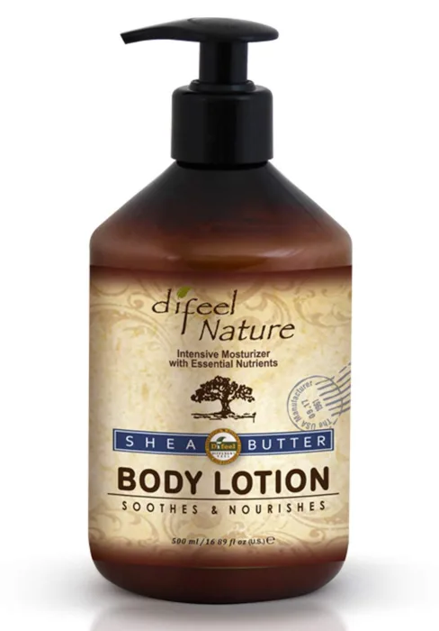 Difeel Nature Moisturizing Body and Hand Lotion - Shea Butter 16.9 ounce - Shea lotion