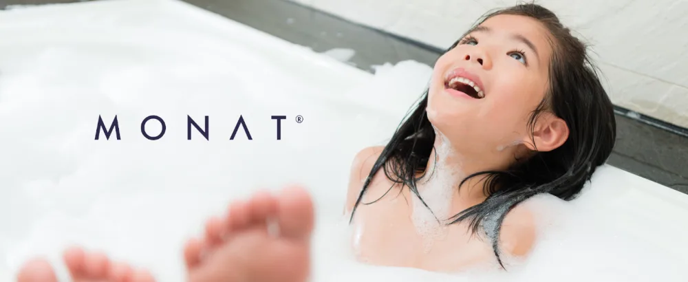 MONAT Junior Gentle 3-in-1 Hair Care System - Shampoo Conditioner Detangler for Children (8 fl. oz./6 fl. oz.) - Junior Hair Care System