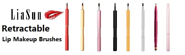 Exquisite Professional Lip Brush Applicators-Retractable Lipstick Brushes- Lipstick Gloss Makeup Brush Tool For Women and Girls (Two-Head) - product information 1