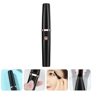 1 PC Electric Eyebrow Trimmer USB Charging Trimmer Mustache Trimmer Safe Eyebrow Trimmer Creative Hair 14.5X1.7cm Black - product information 5