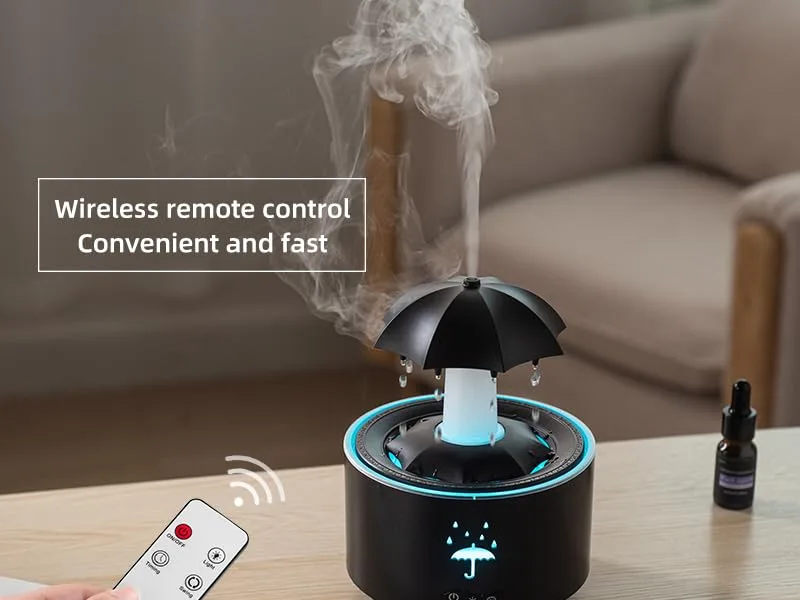 Experience Cloud diffusers for Essential Oils Large Room Sleeping Oil diffusers Dry Skin humidifier Relaxing Humidifiers -Colorful LED Night Light (Aromatherapy Oil diffusers White) - Rain Cloud Humidifier Diffuser Water Drip