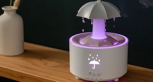 Experience Cloud diffusers for Essential Oils Large Room Sleeping Oil diffusers Dry Skin humidifier Relaxing Humidifiers -Colorful LED Night Light (Aromatherapy Oil diffusers White) - Rain Cloud Humidifier Diffuser Water Drip