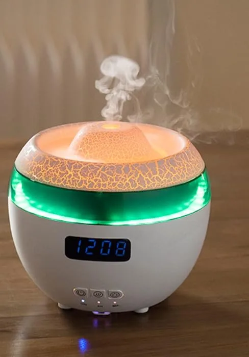 SereneMist Aroma Diffusers with Remote Control 300ml Premium Rain Cloud Humidifier Essential Oil Diffuser Christmas Lucky Tree Design 7-Color LED Lamps White (RainHome Diffusers) - Cloud Rain Humidifier