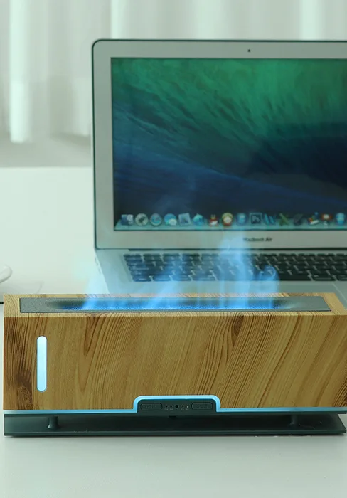 Diffuserlove Flame Diffuser Humidifier Essential Oil Diffusers 200ml Desk Aroma Diffusers for Home Office Cool Fire Air Diffuser White Crack - diffuser