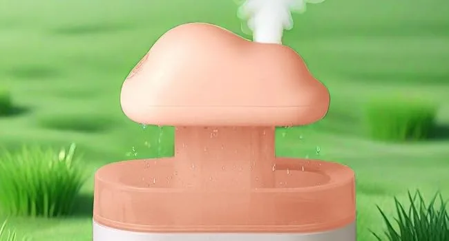 Top Spray 500ml Raindrop Diffusers Aromatherapy Essential Oil Diffuser Micro Humidifier Top Fill Humidifiers 7 Colors Night Light Bedside Sleeping Relaxing Mood (ZenDrops Relax Diffusers) - And Night Light Night light, humidifier