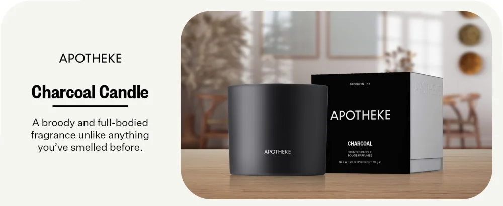 Apotheke 3-Wick Candles Collection Charcoal - Charcoal 3-Wick Candle