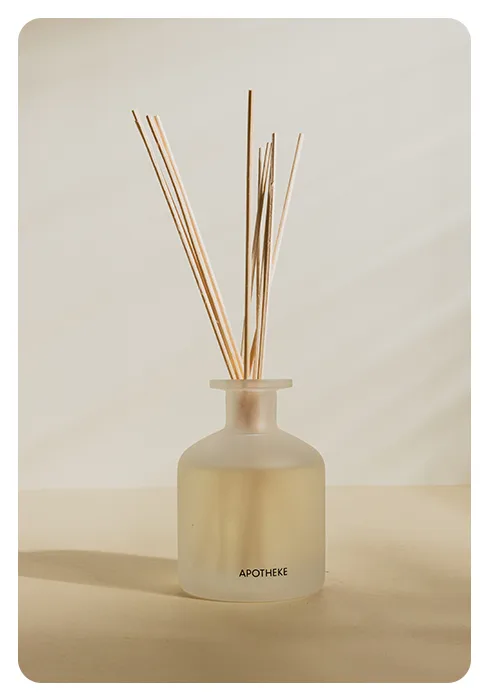 Apotheke 3-Wick Candles Collection Charcoal - Reed Diffuser