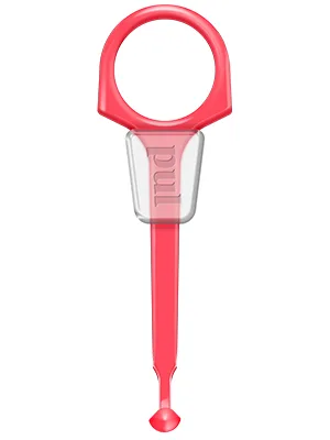 PUL 2 in 1 Chewies & Clear Aligner Removal Tool Combo by The Pultool | Compatible with Invisalign Removable Braces & Trays, Aligners, Retainers, & Dentures | Hygienic, Durable, Compact (1, Pink) 1 Pack Pink - Simple compact dental appliance removal and seating tool for clear aligner trays dentures retainers