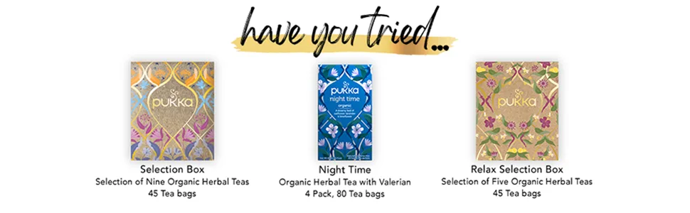 Pukka Herbal Tea Sampler, Organic Tea, Eco-friendly, Self Care Gift Box, 45 Tea Bags, 9 Flavors - Module 5
