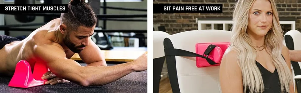 PSO-RITE Psoas Muscle Release and Deep Tissue Massage Tool - Psoas, Back, Hip Flexor Release Tool, Psoas Massager, self Massage, deep Tissue, Muscle Tension - Sunset Red - pso-rite, Pain, Release, Massage Tool, massager, psoas pain, tight muscles, body pain relief