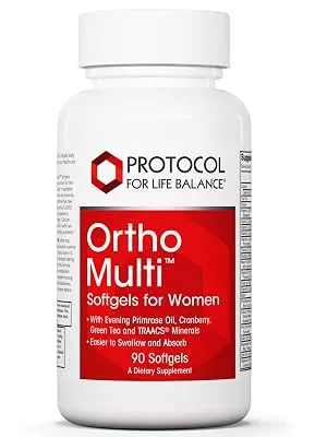 Protocol Ortho Multi - Antioxidants, Bone Health, Multivitamin for Women - 90 Softgels - Ortho Multi Softgels for Women
