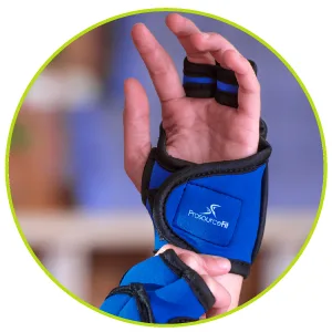 Prosource Fit Weighted Gloves, Pair of 2 lb. Neoprene Hand Weights for Cardio Workouts Black - Title Amber Power Systems fire athletic training